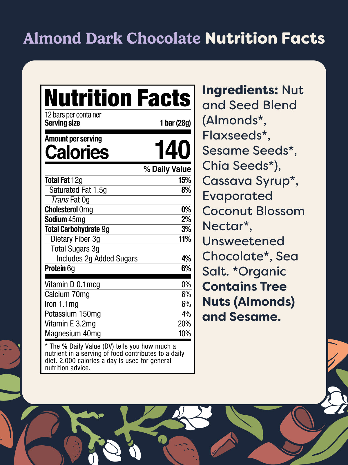 Crunchy Bars (12 Bars) - Almond Dark Chocolate – Tosi