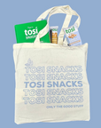 Sky Blue Tosi Snacks Tote Bag