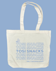 Sky Blue Tosi Snacks Tote Bag