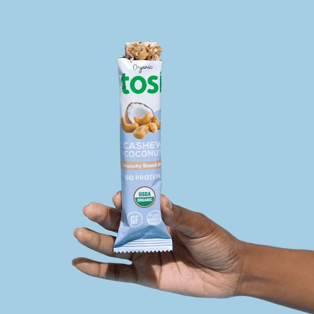 Tosi PlantBased Protein Bars, SuperBites Nut Bars (12 Pack), Bluebery